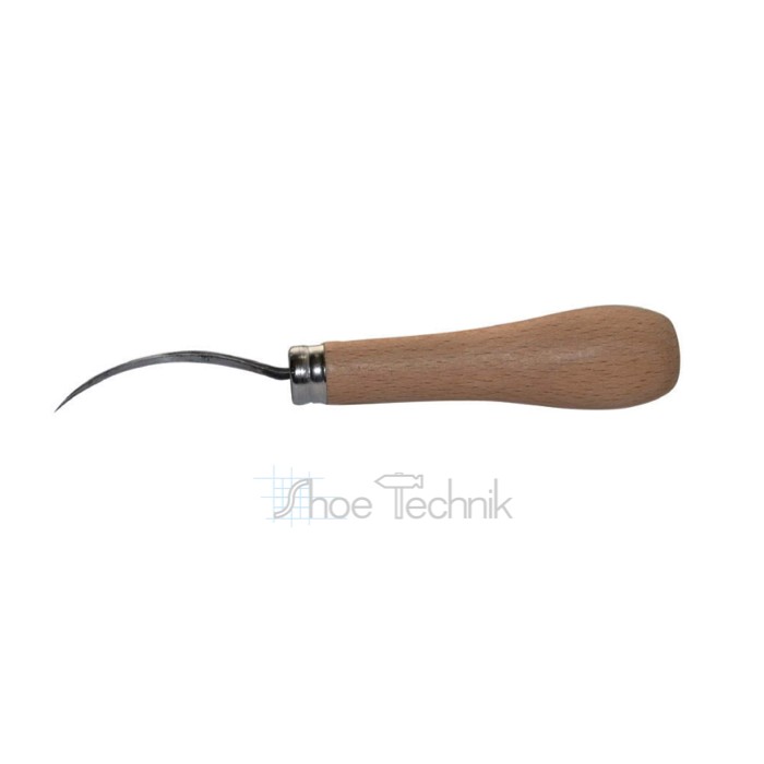 Curved Leather Awl with Handle